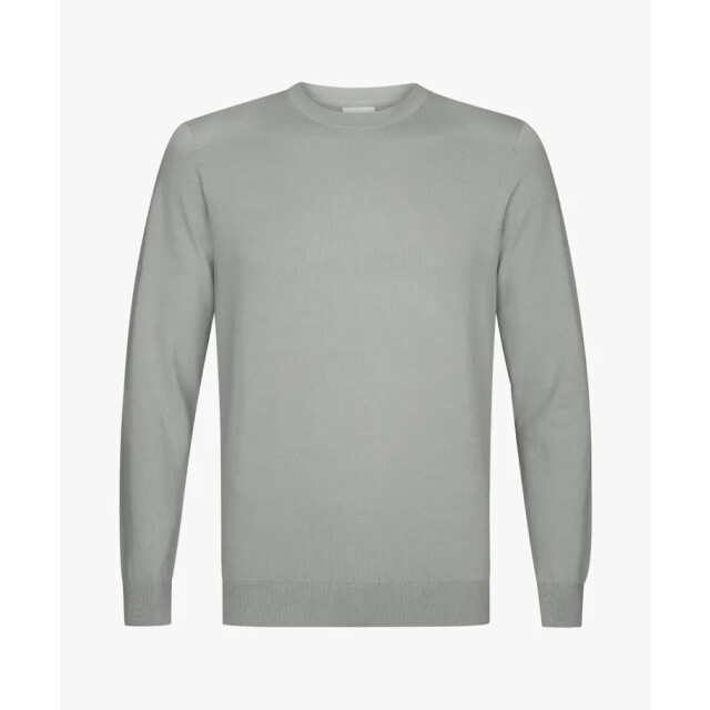 Profuomo pullover crew neck ls ppwj10001g z2 mid green 05711.369.0113 large
