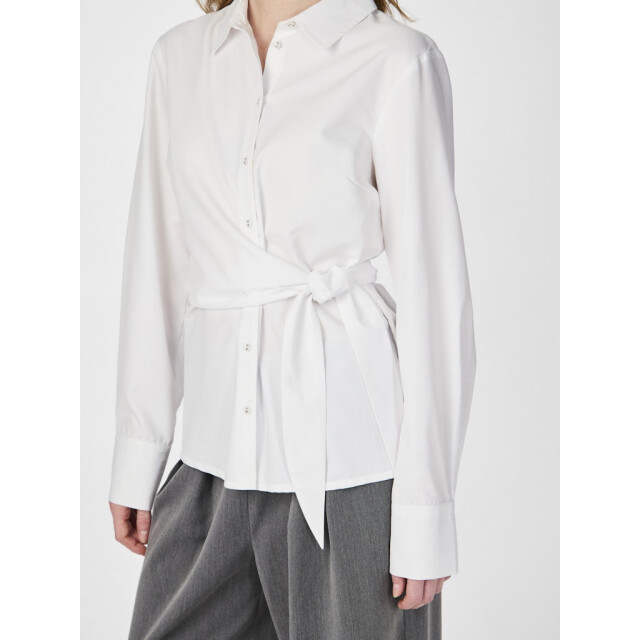 Y.A.S yasestima ls tie shirt 26036314 star white 06615.100.0018 large