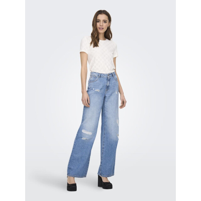 Jacqueline de Yong cathinka s/s tag top jrs noos 15158450 cloud dancer 06011.198.0145 large