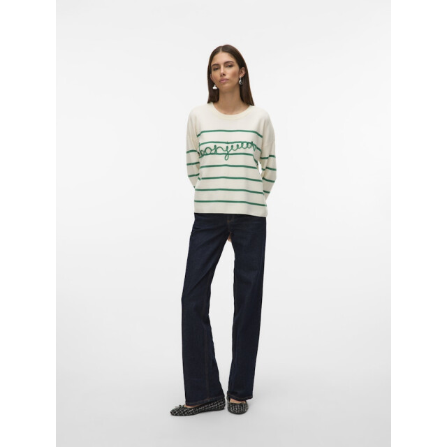 Vero Moda vmaria bonjour ls o-neck pullover g 10322312 bosphorus 06712.949.0009 large
