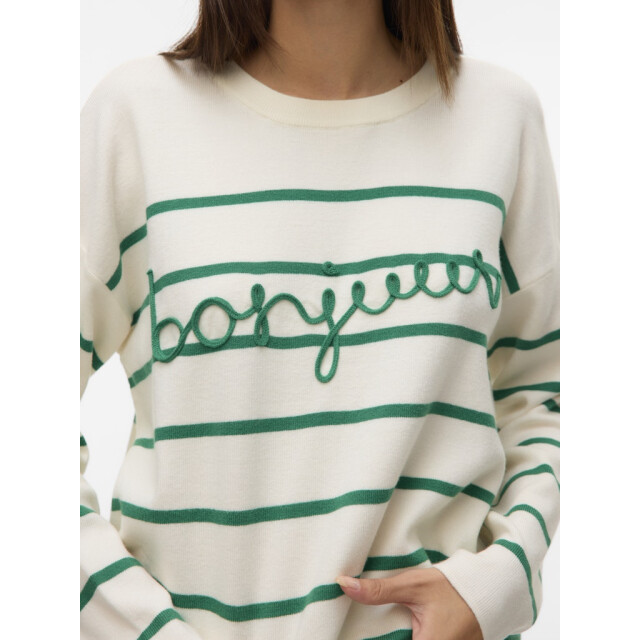 Vero Moda vmaria bonjour ls o-neck pullover g 10322312 bosphorus 06712.949.0009 large