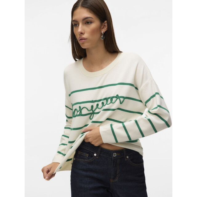 Vero Moda vmaria bonjour ls o-neck pullover g 10322312 bosphorus 06712.949.0009 large