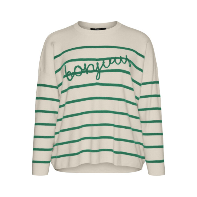 Vero Moda vmaria bonjour ls o-neck pullover g 10322312 bosphorus 06712.949.0009 large