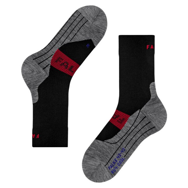 Falke ru4 endurance cool sok mid running heren - 065360_990-46-48 large