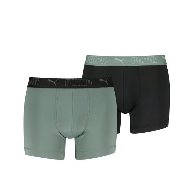 Puma Sport boxer 2-pack dark sage/ 701210961 012 DarkSage/Black large