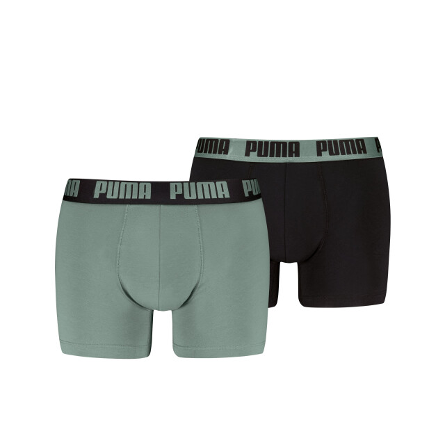 Puma Everyday boxer 2-pack 701226387 030 dark sage/ 701226387 030DarkSageBlack large