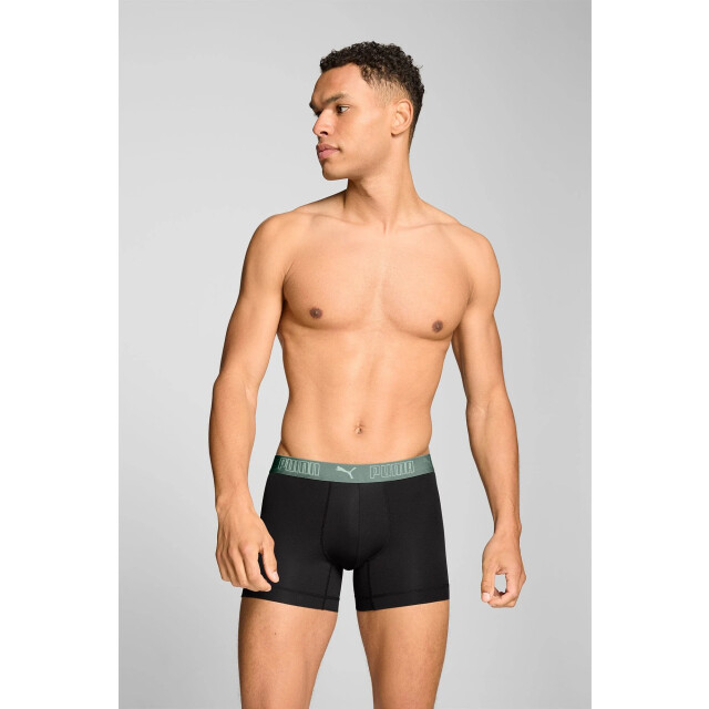 Puma Sport boxer 2-pack dark sage/ 701210961 012 DarkSage/Black large