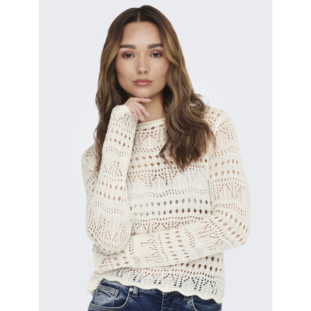 Jacqueline de Yong sun lay l/s boatneck pullov. knt 15287384 eggnog 06712.198.0224 large