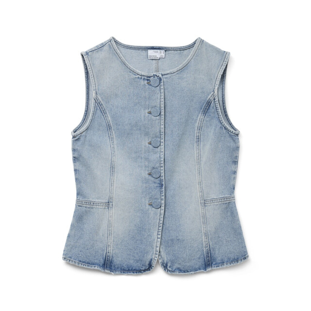 Vero Moda vmsiola sl waistcoat si311 10326329 light blue denim 06226.260.0147 large