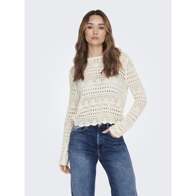 Jacqueline de Yong sun lay l/s boatneck pullov. knt 15287384 eggnog 06712.198.0224 large