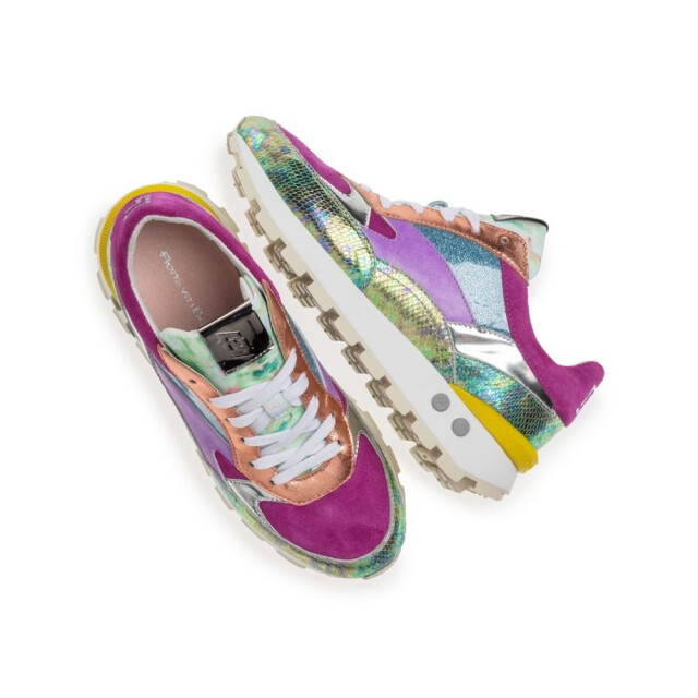 Floris van Bommel SFW-10098-59-01-Blokki 04.13 Veterschoenen Rood SFW-10098-59-01-Blokki 04.13 large