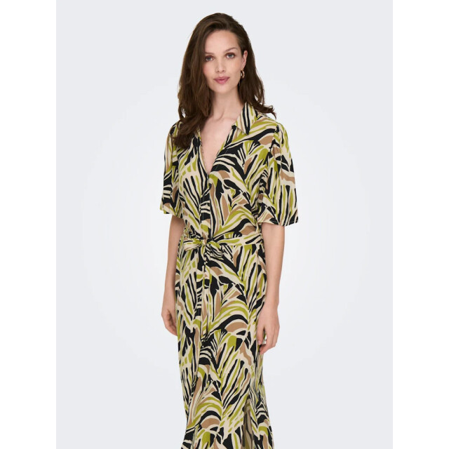 Jacqueline de Yong Nile life 2/4 maxi shirt dress 15341270 large