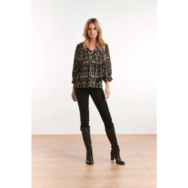 Smashed Lemon 22621 bohemian top aztec print 22621-999-720 large