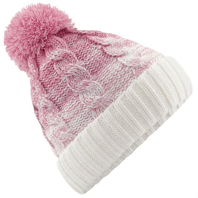 Beechfield Ombre muts voor volwassenen UTFK1430_duskypinkoffwhite large