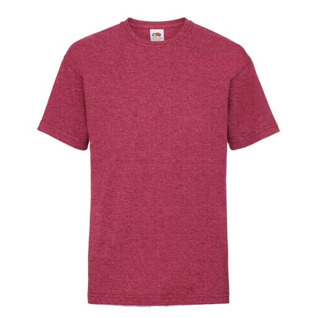 Fruit of the Loom Kinder/kinder t-shirt van katoen met waardevol gewicht UTLT1724_vintageheatherred large