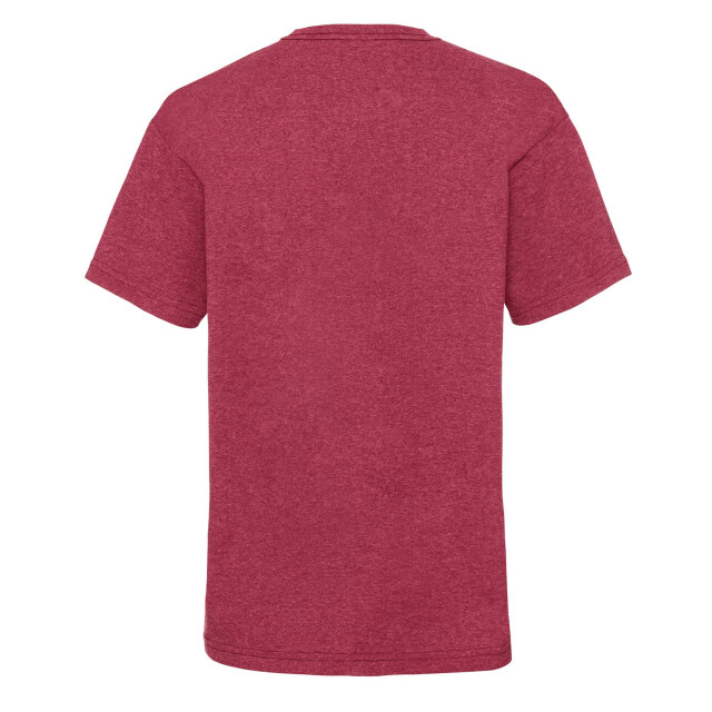Fruit of the Loom Kinder/kinder t-shirt van katoen met waardevol gewicht UTLT1724_vintageheatherred large
