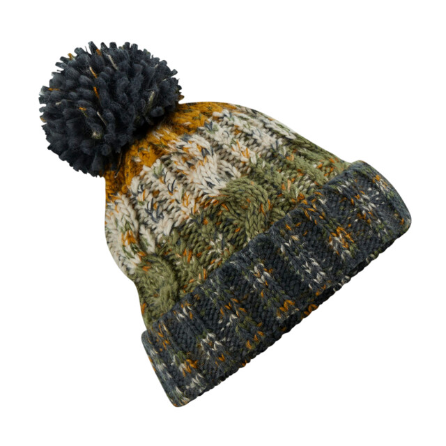 Beechfield Kurkentrekker pom pom muts UTLT1013_autumnmoss large