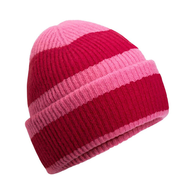 Beechfield Kleurblok muts UTLT1224_truepinkclassicred large