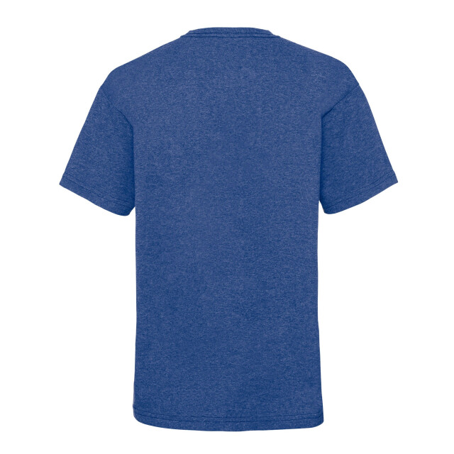 Fruit of the Loom Kinder/kinder t-shirt van katoen met waardevol gewicht UTLT1724_retroheatherroyal large