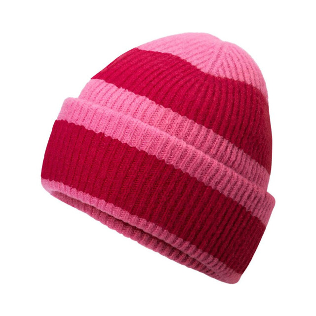 Beechfield Kleurblok muts UTLT1224_truepinkclassicred large