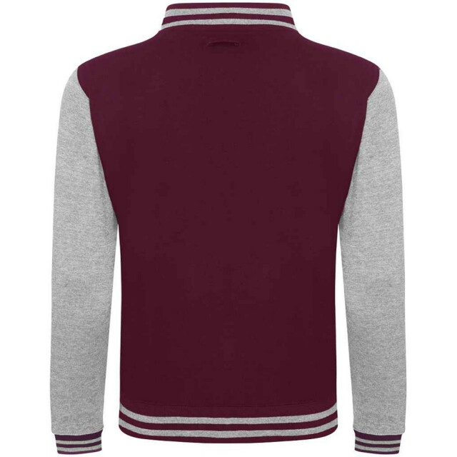 Awdis Varsity-jas voor volwassenen UTLT2112_burgundyheathergrey large
