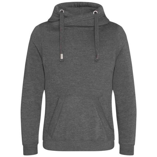 Awdis Unisex pullover met kruishals voor volwassenen UTLT2274_charcoalheather large