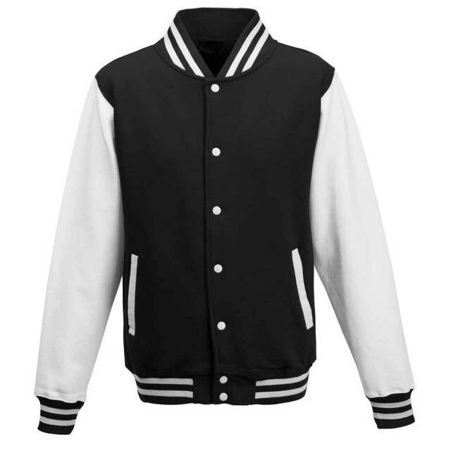 Awdis Varsity-jasje in polykatoen voor volwassenen UTLT1881_jetblackwhite large