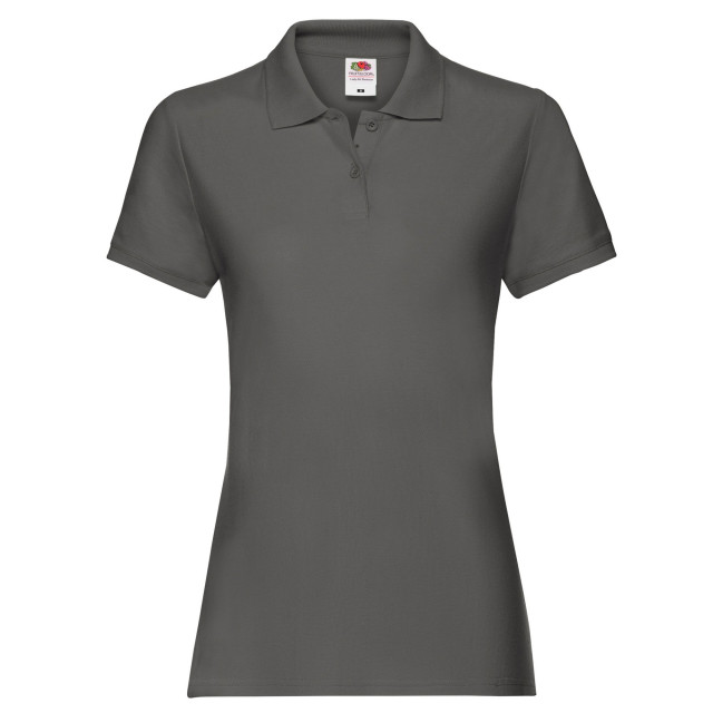 Fruit of the Loom Dames premium poloshirt UTLT1877_lightgraphitesolid large