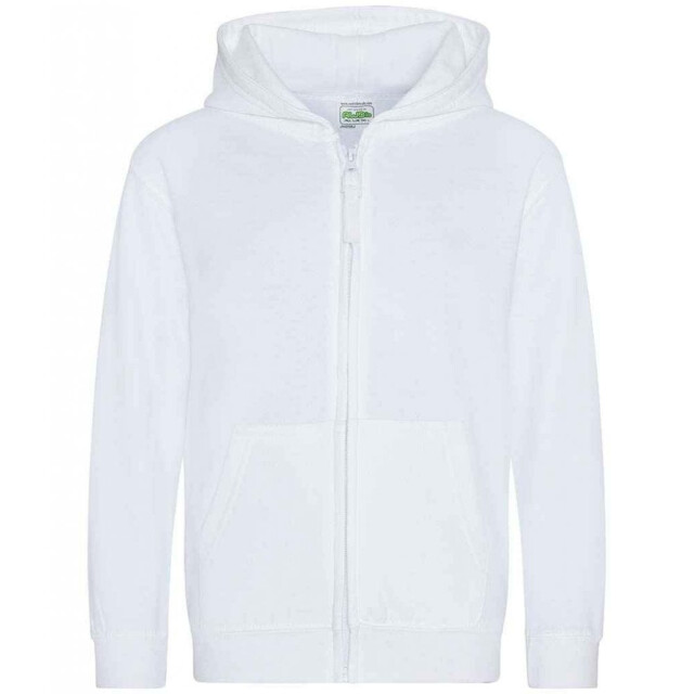 Awdis Kinder/kids hoodie met rits UTLT2844_arcticwhite large