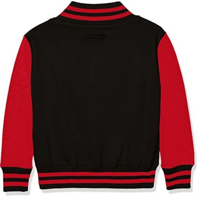 Awdis Varsity jas met contraststrepen voor kinderen UTLT3260_jetblackfirered large
