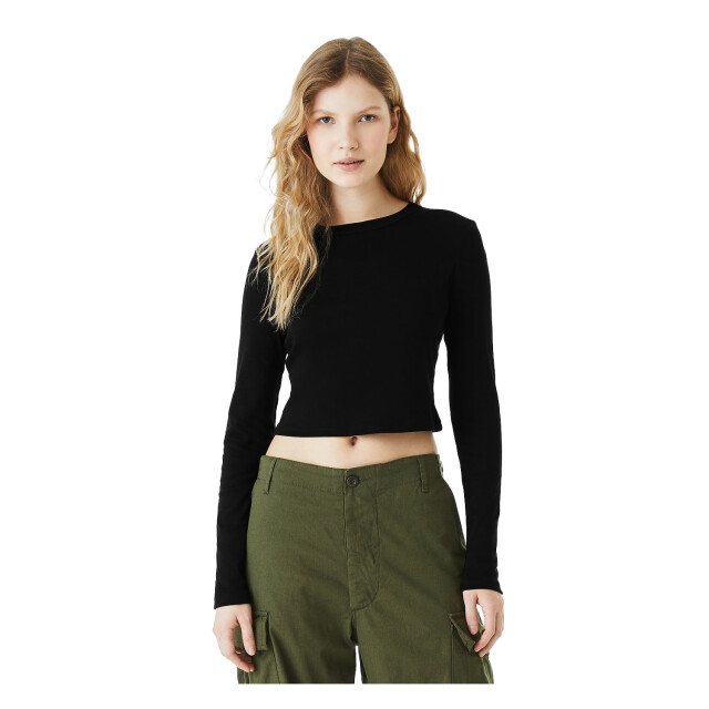 Bella + Canvas Dames baby micro-rib gewaadtop met lange mouwen UTLT2804_solidnaturalblend large