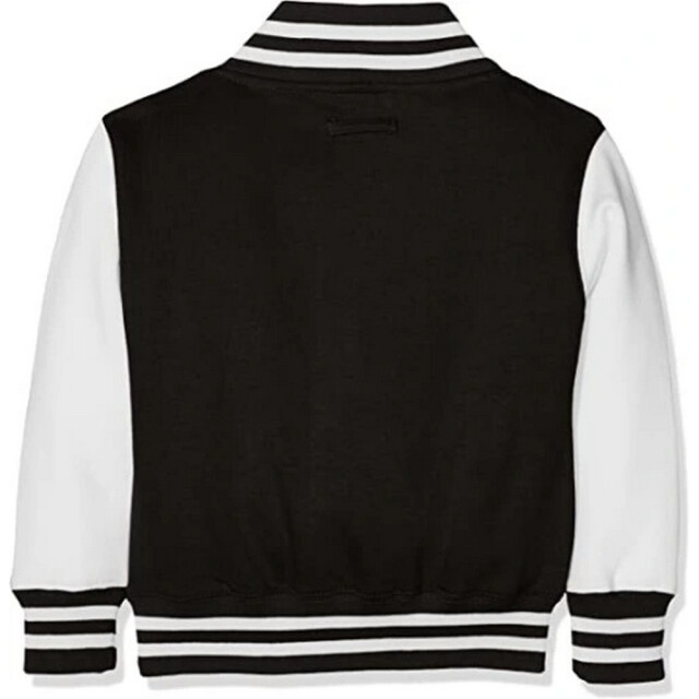 Awdis Varsity jas met contraststrepen voor kinderen UTLT3260_jetblackwhite large