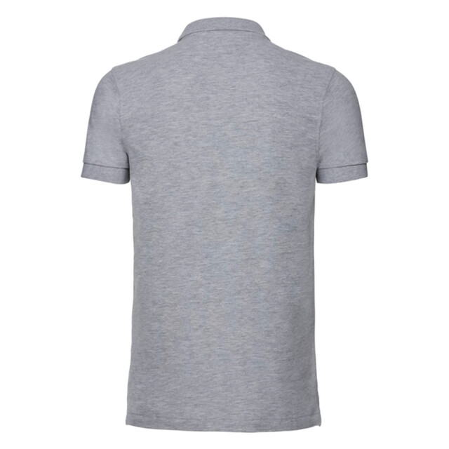 Russell Athletic Heren heather stretch fitted poloshirt UTLT3810_lightoxfordheather large