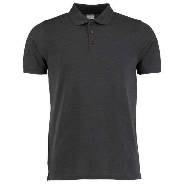 Kustom Kit Heren klassic zwaargewicht superwash 60c slim poloshirt UTLT4364_graphitesolid large