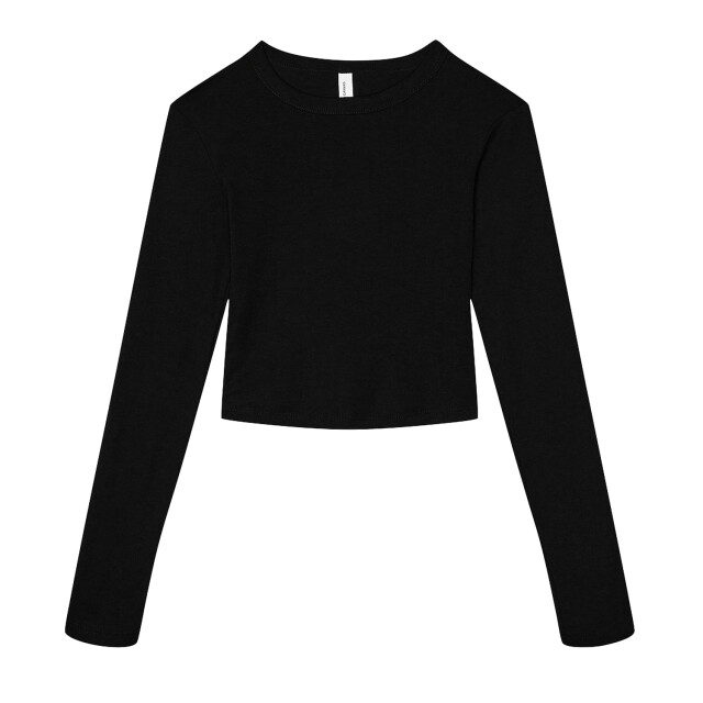 Bella + Canvas Dames baby micro-rib gewaadtop met lange mouwen UTLT2804_solidnaturalblend large