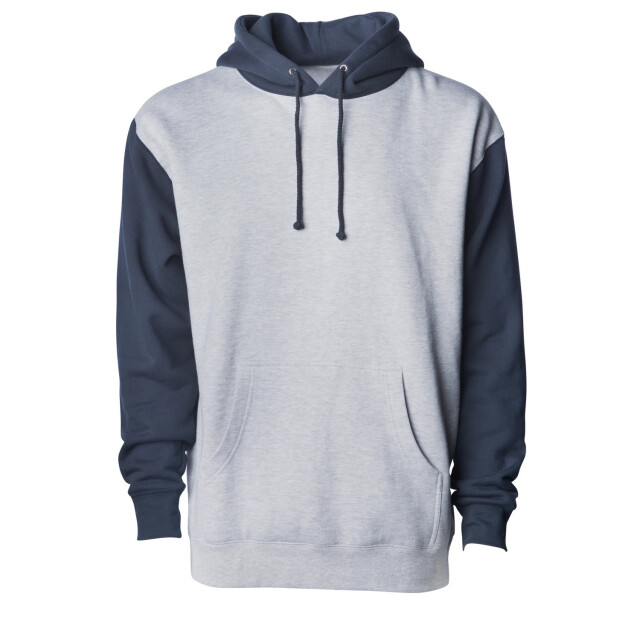Independent Heren heather zwaargewicht pull over hoodie UTLT5570_greyheatherslateblue large