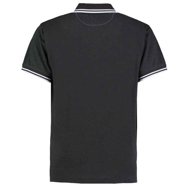 Kustom Kit Heren superwash 60c getipt klassiek poloshirt UTLT5245_graphitewhite large