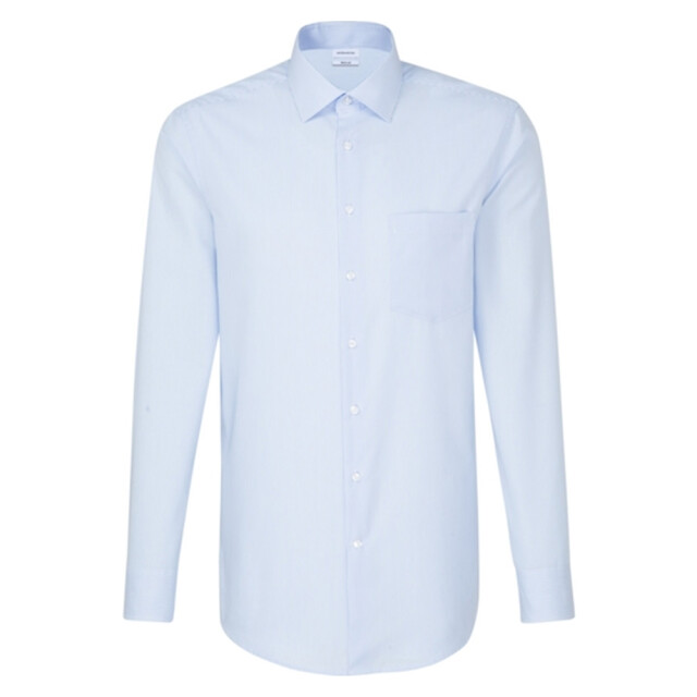 Seidensticker Geruit herenoverhemd met lange mouwen UTLT5979_lightbluewhite large