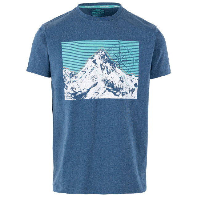 Trespass Heren chulli bedrukt t-shirt UTTP6401_indigotonemarl large
