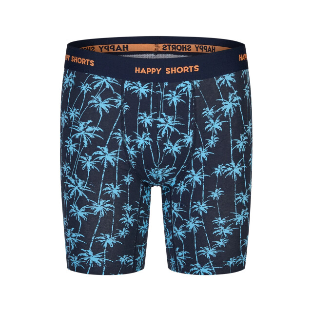 Happy Shorts Heren boxershorts met lange pijpen boxer briefs blue palms print 2-pack HS-J-1186LONG large