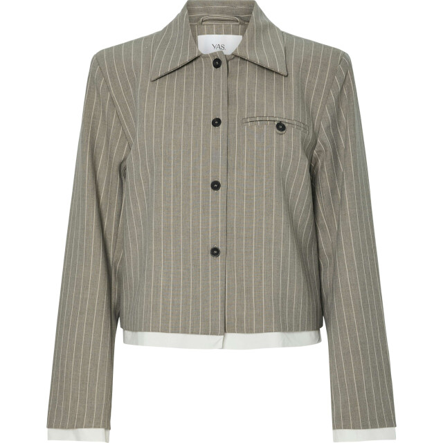 Y.A.S Yaspinly ls shirt jacket ex medium grey melange/ 26037832-190950001 large