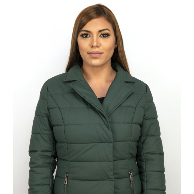 Gentile Bellini Lange winterjas parka met faux bontkraag GSP7921 large