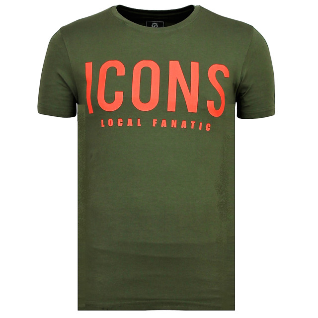 Local Fanatic Icons grappige t-shirt 11-6361G large