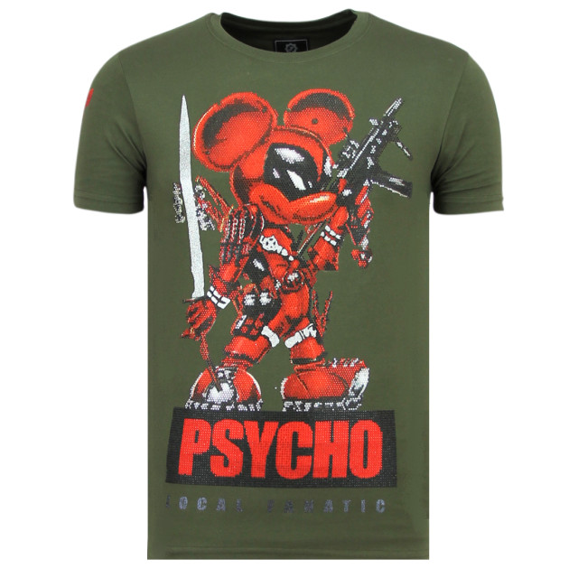 Local Fanatic Psycho mouse party t-shirt 11-6321G large