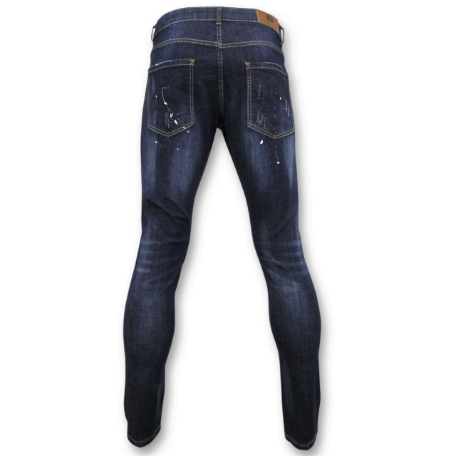 True Rise Basic broek jeans met verfvlekken D-3068 large