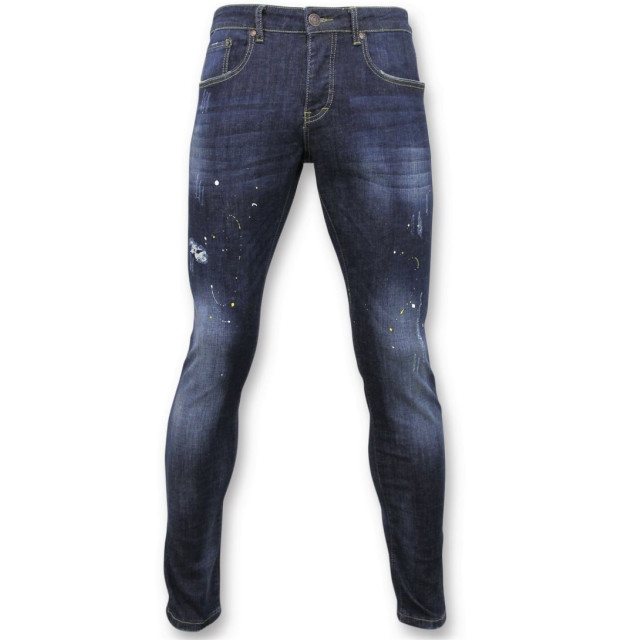 True Rise Basic broek jeans met verfvlekken D-3068 large