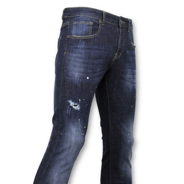 True Rise Basic broek jeans met verfvlekken D-3068 large