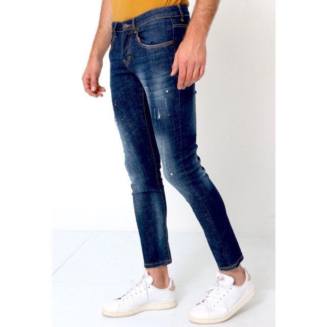 True Rise Basic broek jeans met verfvlekken D-3068 large