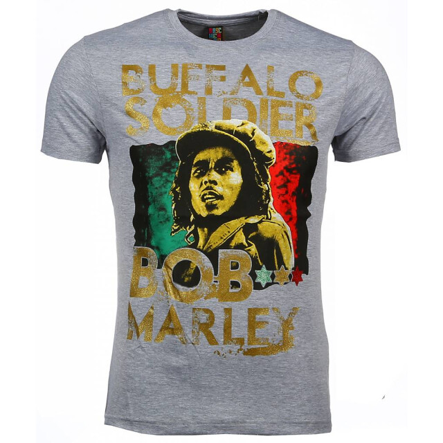 Local Fanatic T-shirt bob marley buffalo soldier print 51010G large