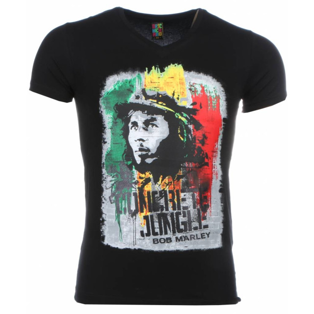 Local Fanatic T-shirt bob marley concrete jungle print 1406Z large